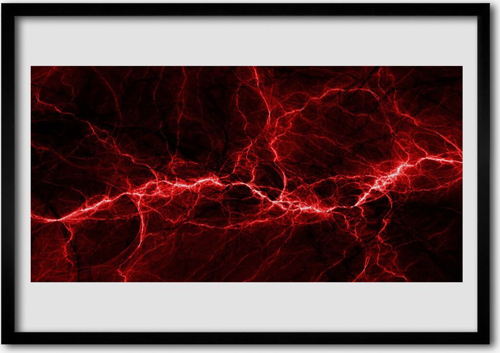 Bild 100x70 MDF-Rahmen Wandkunst Abstraction Graphics