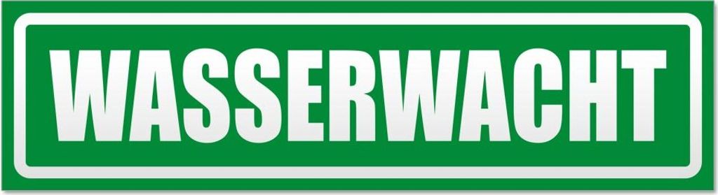 Wasserwacht invertiert Magnetschild Schild magnetisch