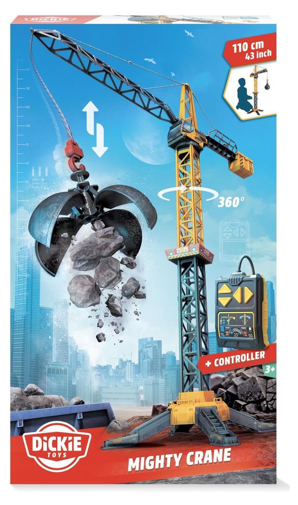 Simba Dickie Baufahrzeug Modell Mighty Crane Fertigmodell Immagine del prodotto 