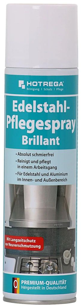 HOTREGA Edelstahl Pflegespray Brillant Spraydose 300ml