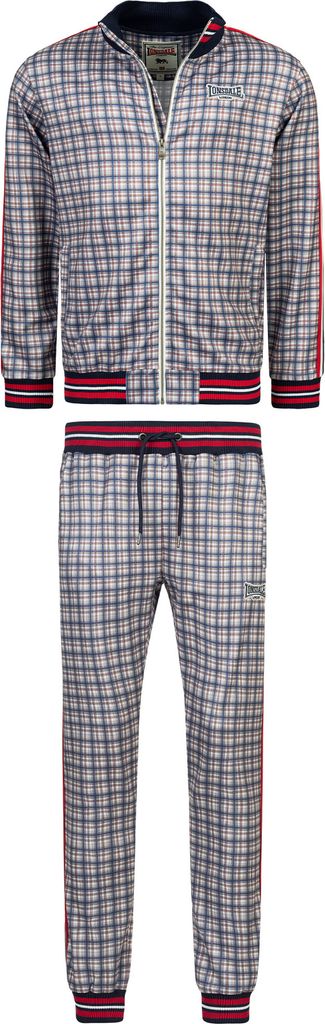 Lonsdale Burmarsh SlimFit Trainingsanzug Blau Weiss Gre L Produktbild 2
