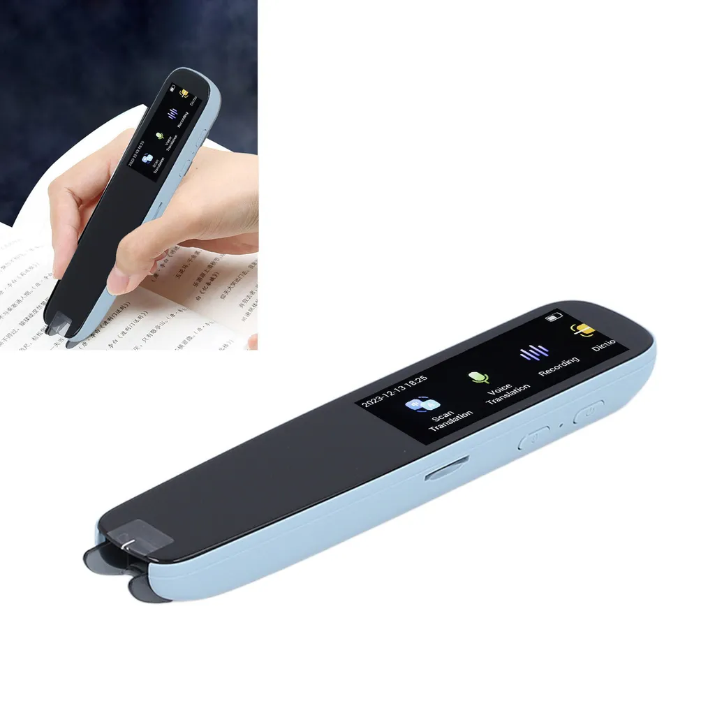 Traducteur de Poche Multifonctionnel Scan Reader Pen ABS avec Écran