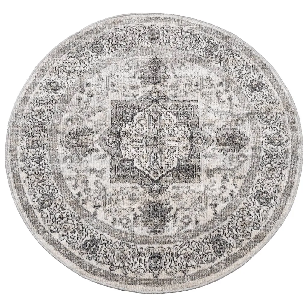 Tapis ARBIZU Design Vintage Ø 120 cm Résistant aux UV Intérieur Extérieur