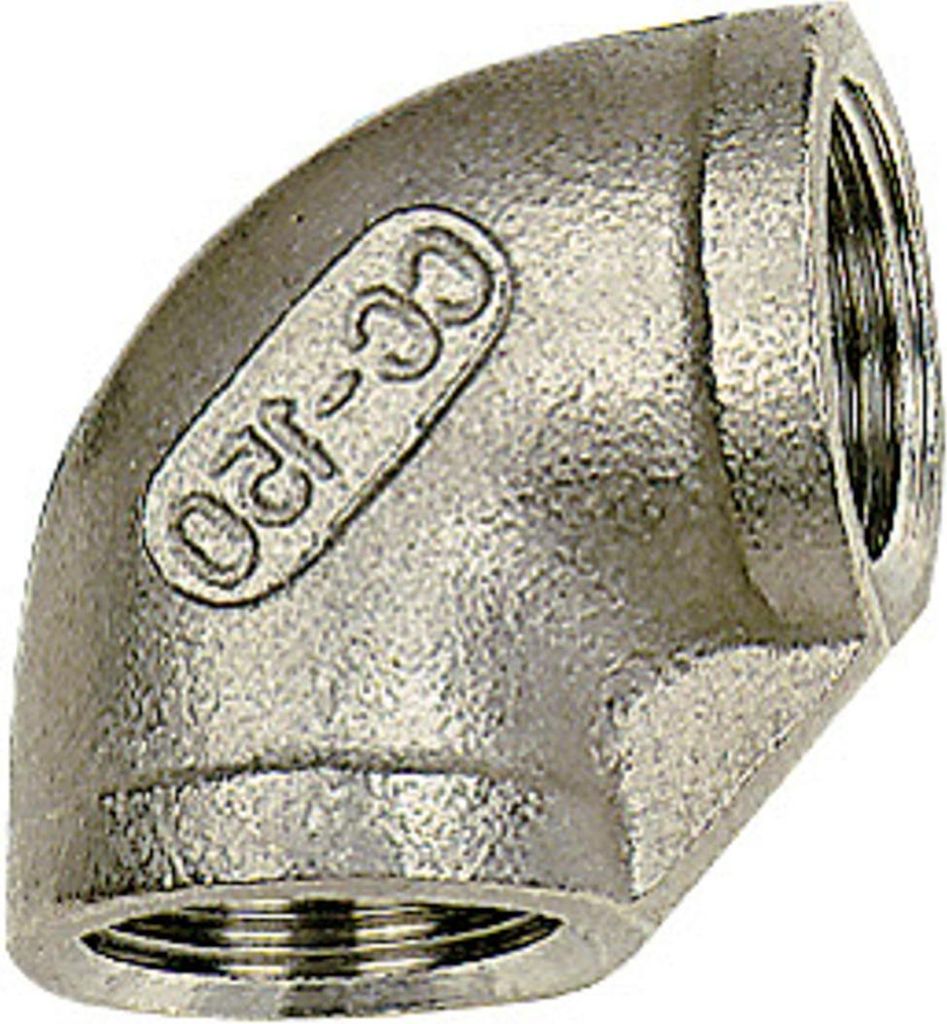 Riegler Winkelstück 90°, innen/innen, Rp 1/8, Edelstahl 1.4408
