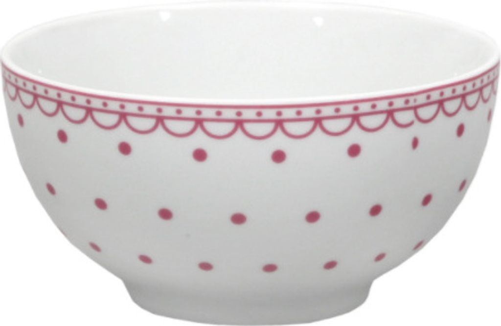 Thun 1794 Müslischale, Vital, rosa gepunktet, 0,70 l, Porzellan Thun