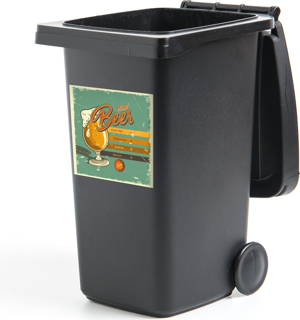 MuchoWow - Abfall-Aufkleber - Container - für Abfallcontainer