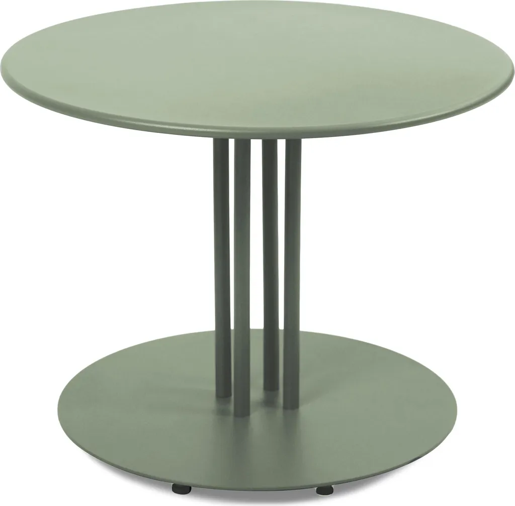 Tavolino Oviala Skiro Verde Salvia: Design Minimal per Terrazzi Moderni