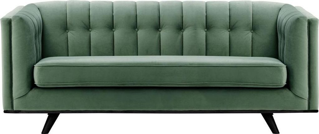 Dreisitzer-Sofa Vicenza-Velluto 12-black