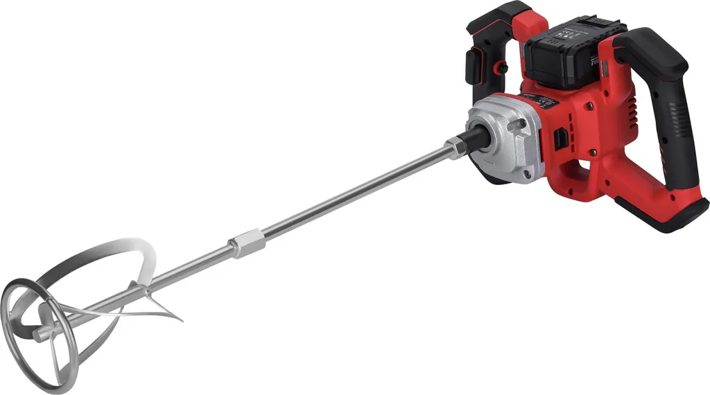 Malaxeur mélangeur sans fil 21V pour chantier avec batteries 4.0Ah