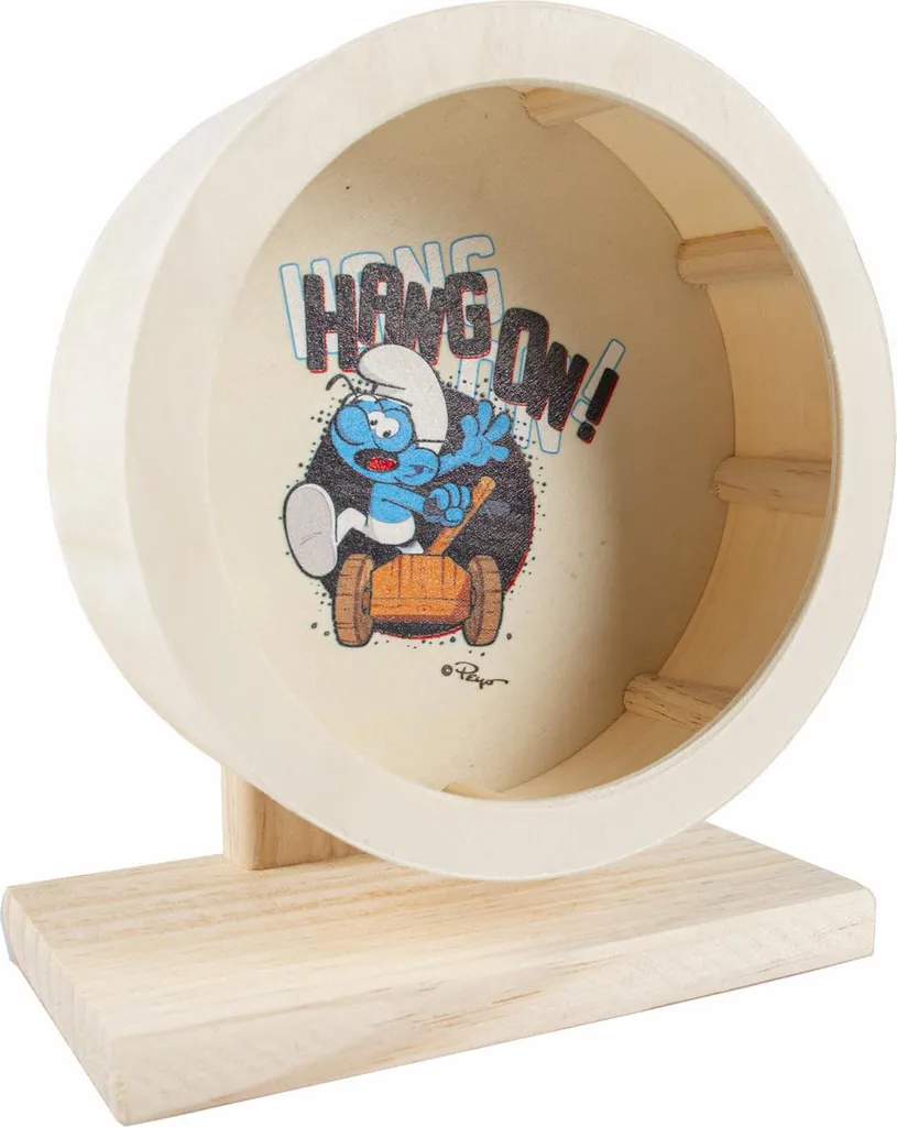 Roue d'Exercice pour Hamster et Souris Les Schtroumpfs Clumsy par Duvo+