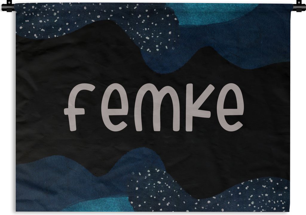 MuchoWow Wandteppich Wandbehang Femke - Pastell - Mädchen 120x90 cm Tapisserie Dekoration Wandtuch - Wohnen - Aufhänger für die Wand