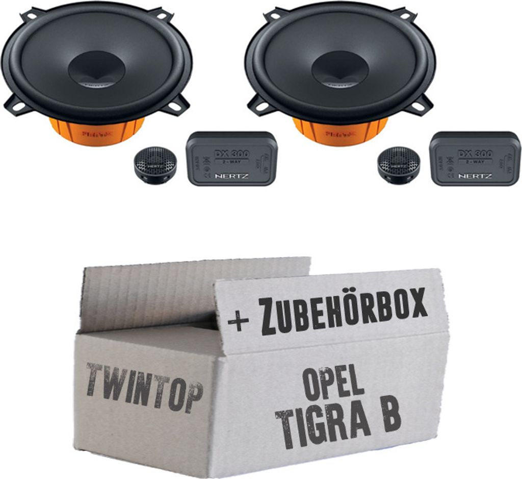 Hertz Dieci DSK 130 - 13cm Lautsprecher System - Einbauset passend für Opel Tigra B Twin Top - justSOUND