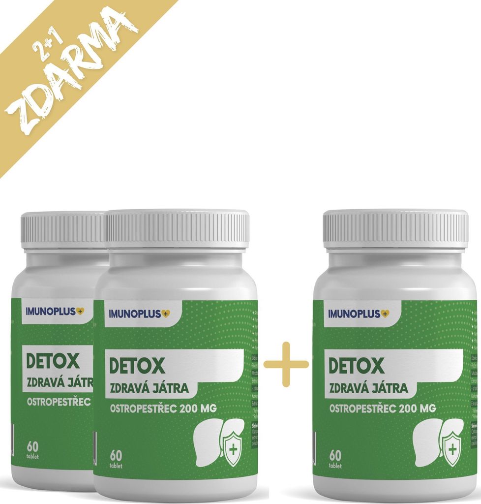 Three bottles of dietary supplements are arranged with a plus sign between the first two and the third.