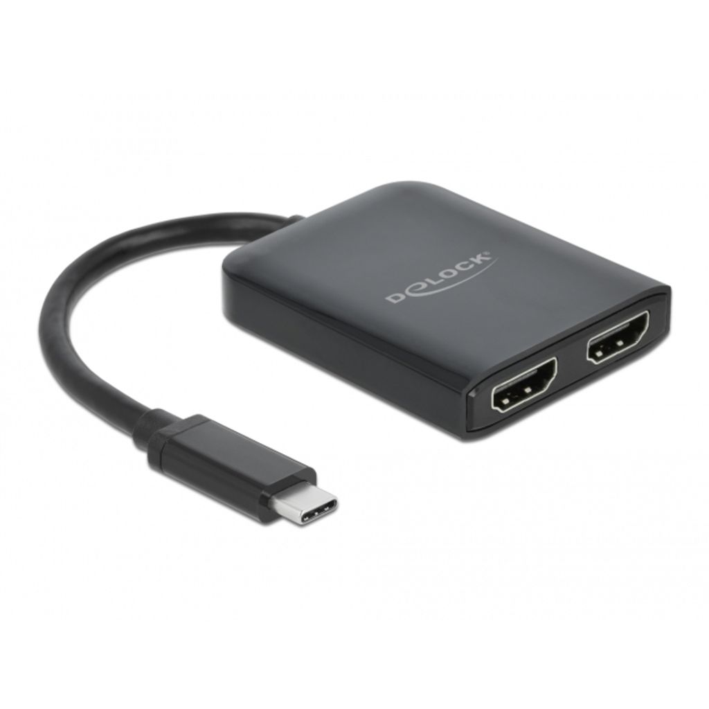 Delock USB Type-C Splitter (DP Alt Mode) zu 2 x HDMI MST / Produktbild 
