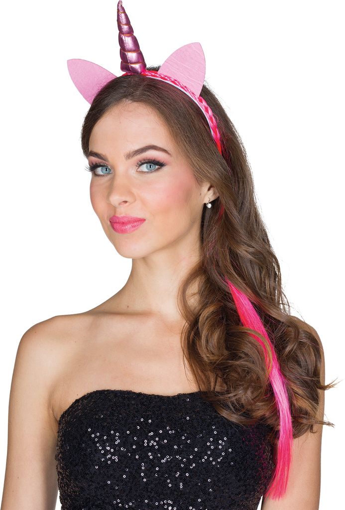 Mottoland 414452 - Einhorn Haarreif, Haarreifen, Haarschmuck, Unicorn Pink