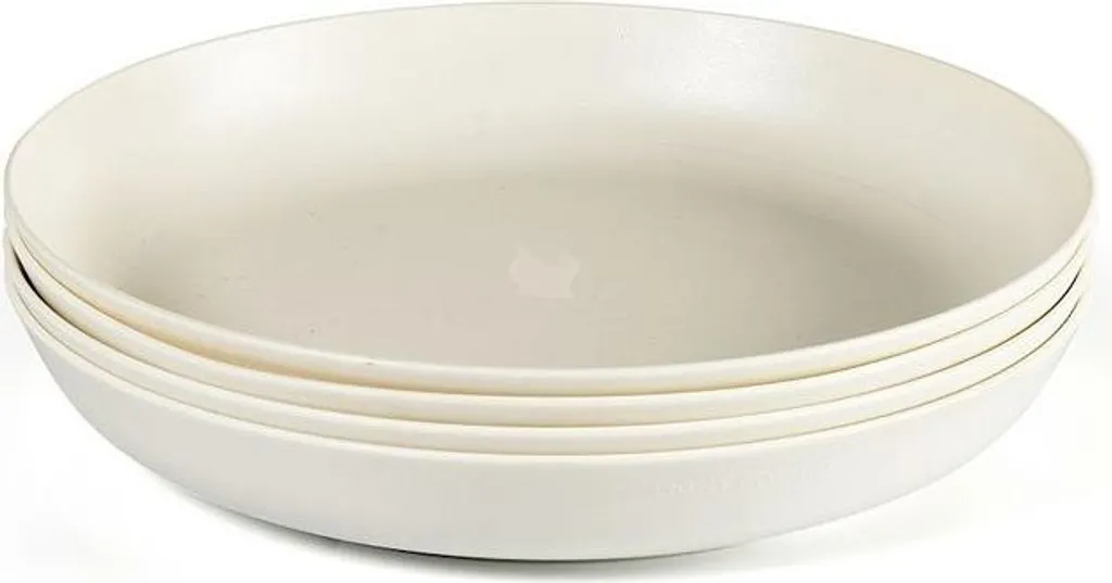 Assiette incassable camping sans BPA, lot de 4 anti-tache