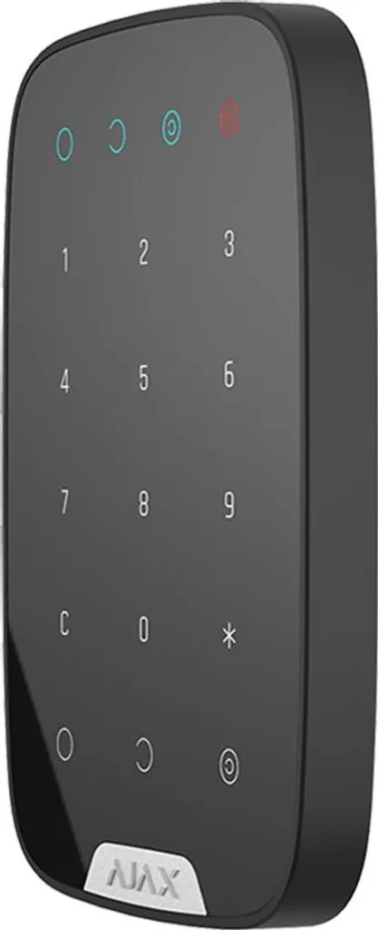 Clavier de commande Ajax KeyPad noir idéal pour entrée maison ou bureau