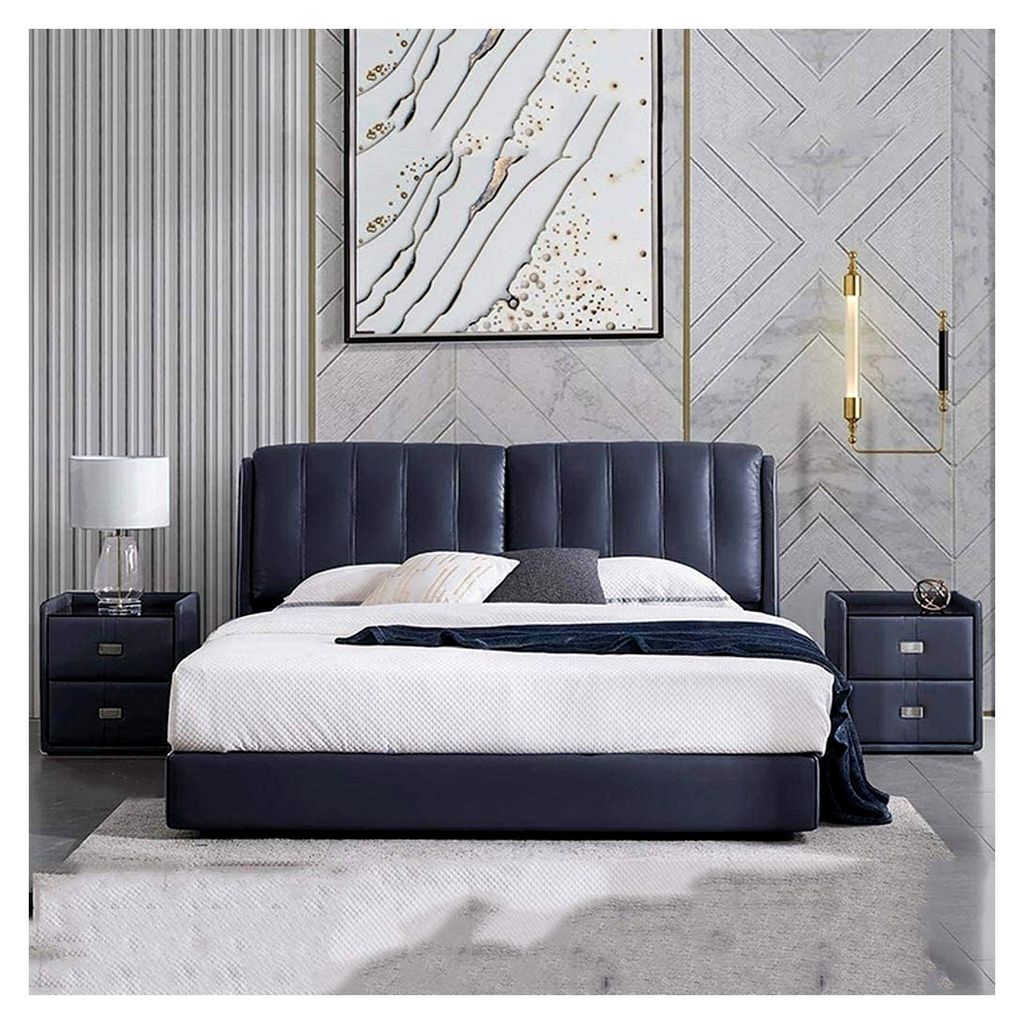 Nachttisch im nordischen Stil mit zwei Schubladen und Glasplatte, 49 x 45 x 53 cm