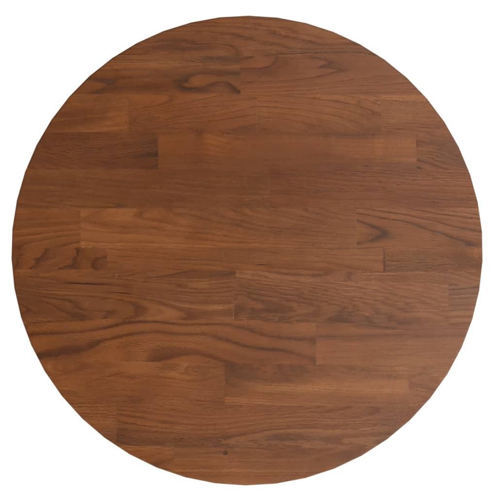 vidaXL Plateau de table rond brun foncé Ø30x1,5 cm Chêne Image du produit 