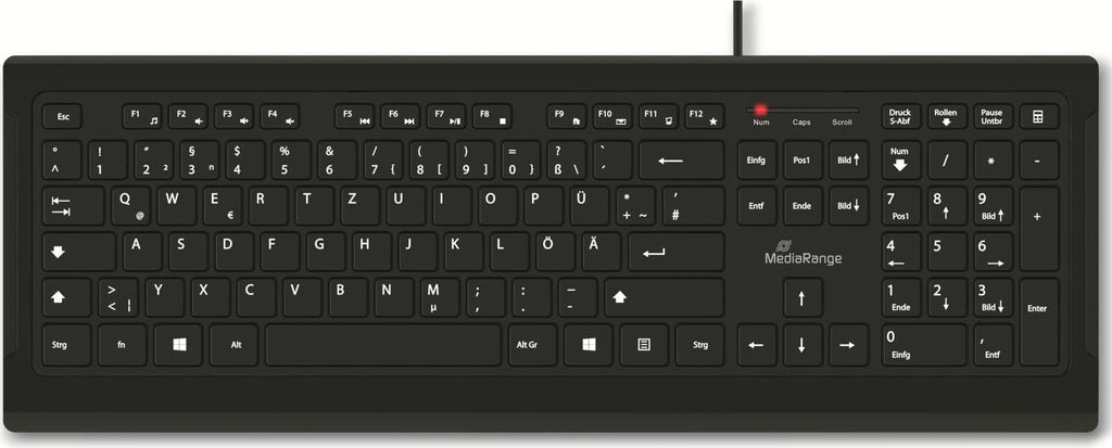 MediaRange MROS101 Tastatur kabelgebunden schwarz Produktbild 