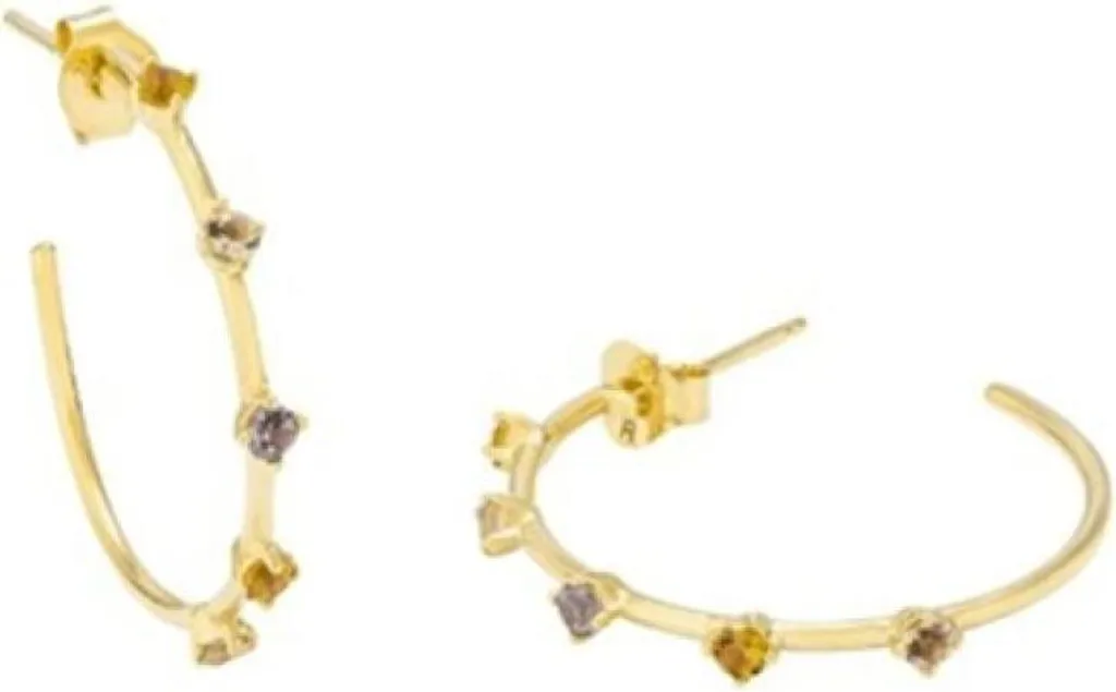 Créoles Radiant Jewels RY000002 acier doré hypoallergénique et brillant