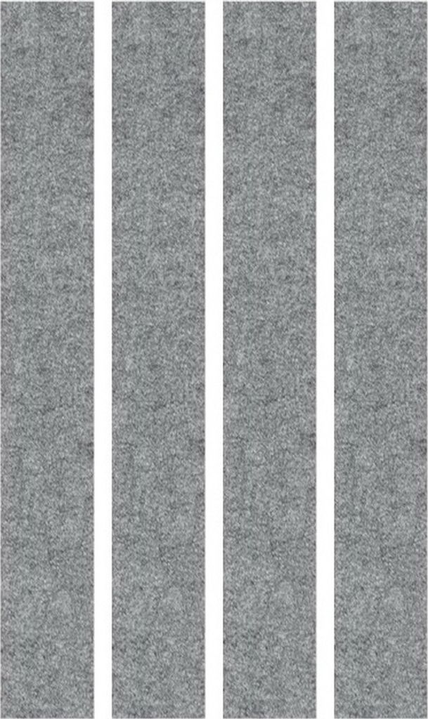 Akustik-Wandpanel 200x25 cm grau-meliert VE=4 Stück