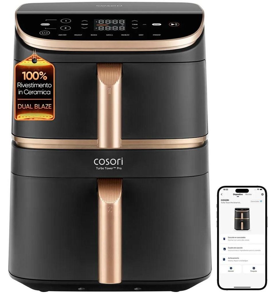 Cosori Caf-dc123s Heißluftfritteuse 10.8 L  10.8 Liters / Produktbild 