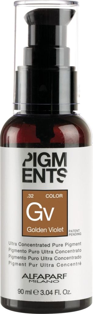 ALFAPARF Milano Pigments, 90 ml, Alle Farben, Golden Violet, Flasche, AQUA (WATER), PROPYLENE GLYCOL, HYDROXYETHYLCELLULOSE, PHENOXYETHANOL, COCAMI...