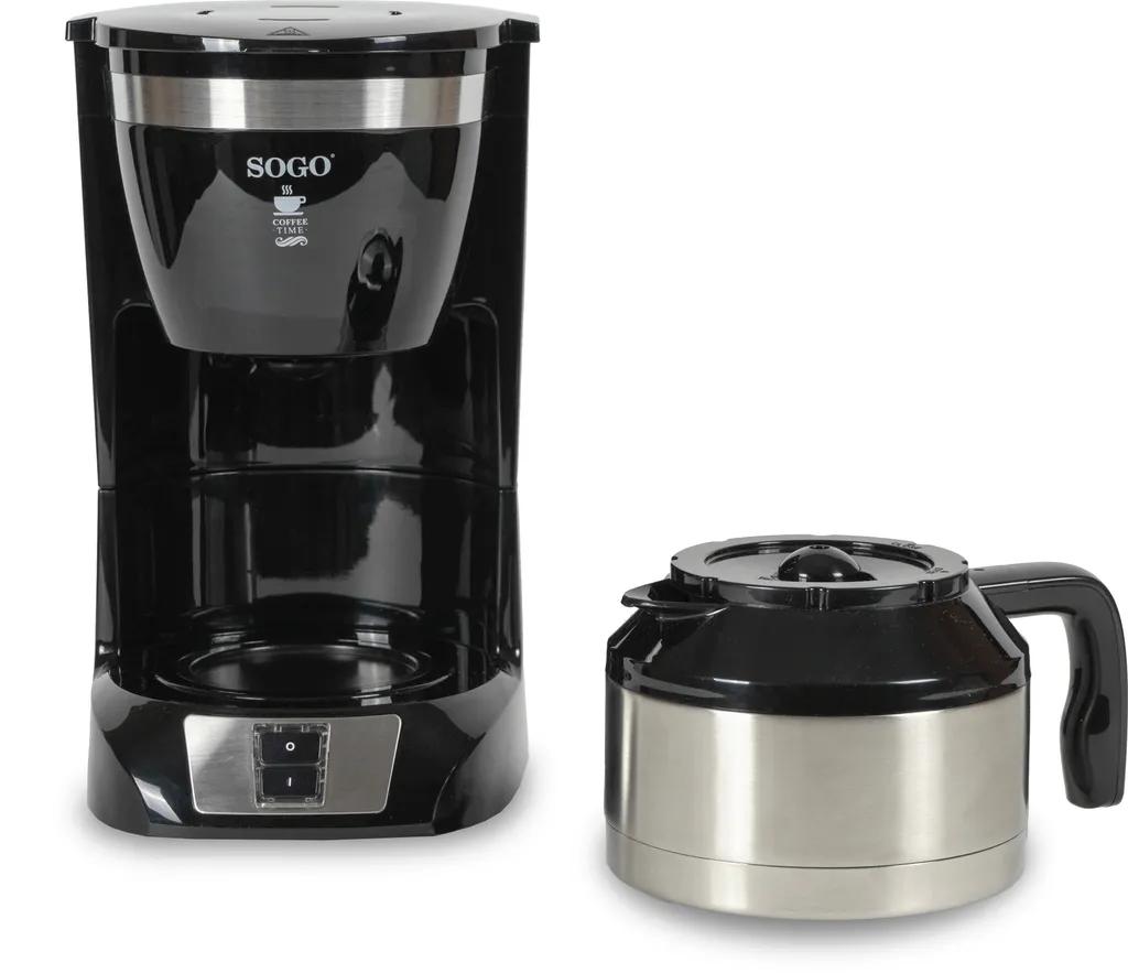 Cafetière à filtre familiale 10 tasses 1 Litre SOGO - Machine à café 800W