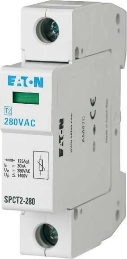 Parafoudre Eaton SPCT2-280/1 contre les pannes dues à la foudre