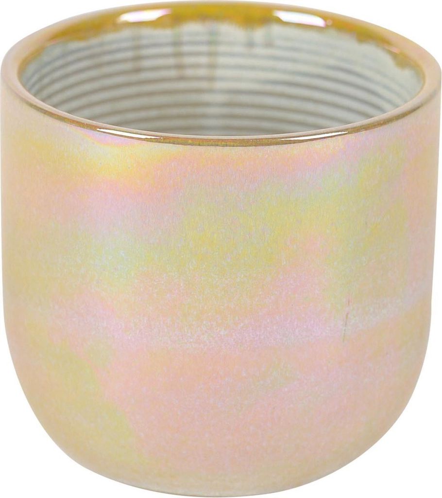 Rasteli Blumentopf Curry-Gelb D 11,5 cm H 10,5 cm