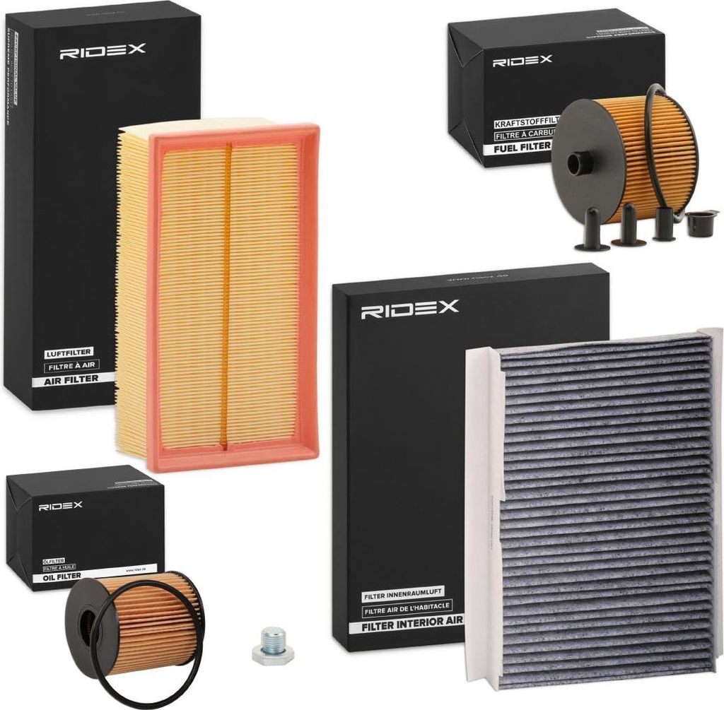 RIDEX Filterset Inspektionspaket Filtersatz passend für PEUGEOT 308 SW I (4E, 4H) 307 CC (3B) 307 (3A/C) 308 I Schrägheck (4A, 4C) 307 SW (3H) 30...