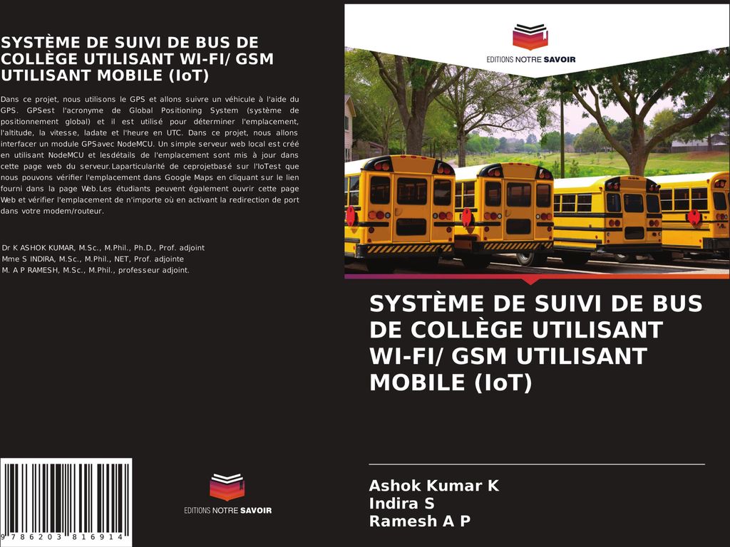 SYSTÈME DE SUIVI DE BUS DE COLLÈGE UTILISANT WI-FI/ GSM UTILISANT MOBILE (IoT)
