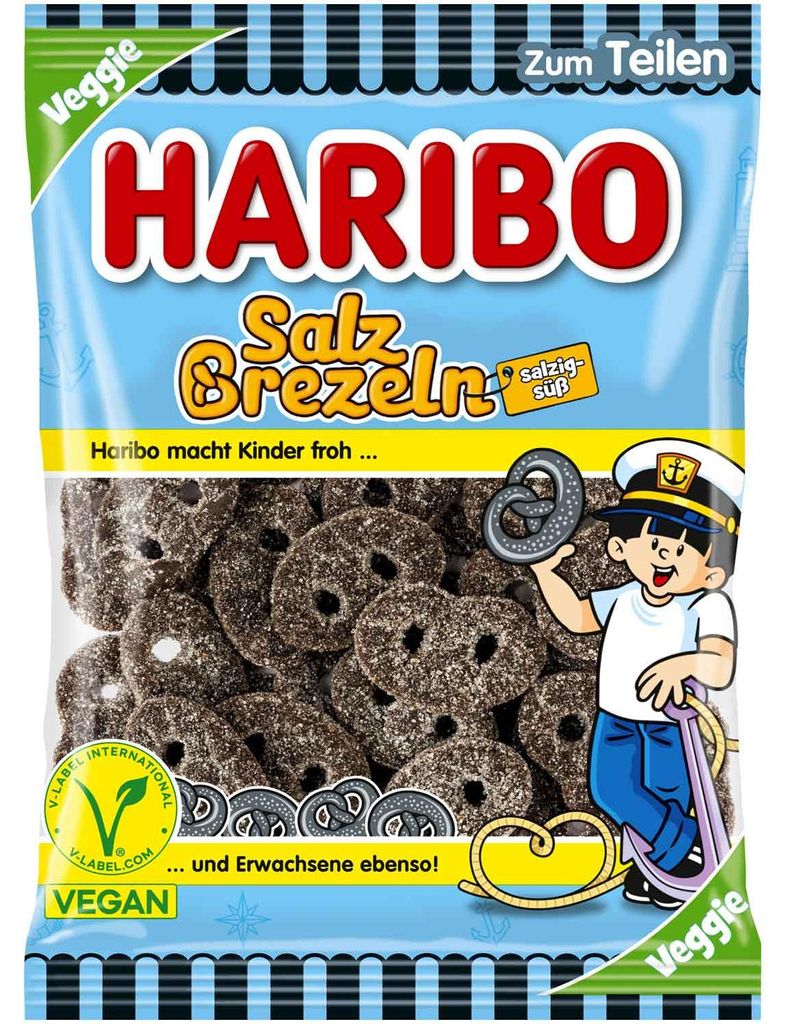 Haribo Salz Brezeln vegan 175g Produktbild 