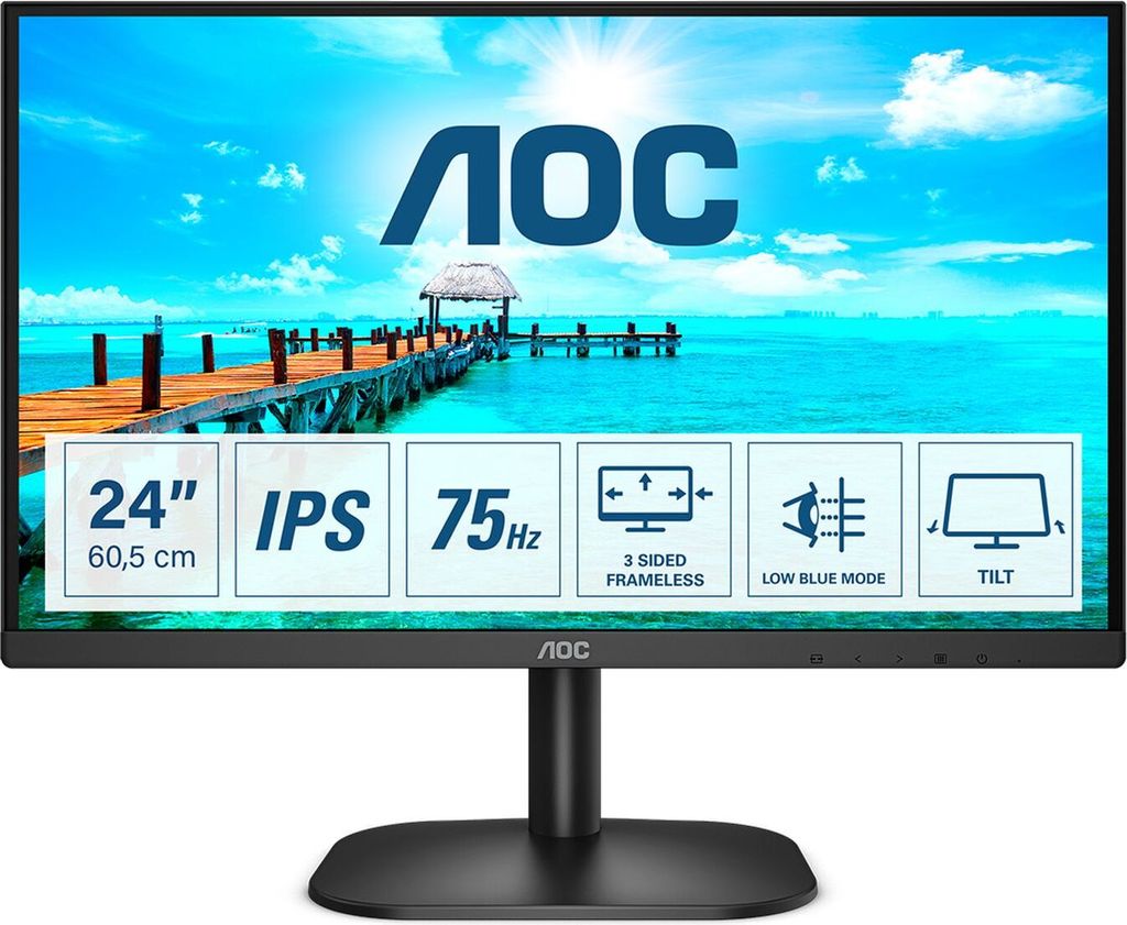AOC B2 24B2XH/EU, 60,5 cm (23.8"), 1920 x 1080 px, Full HD, Zdjęcie produktu 