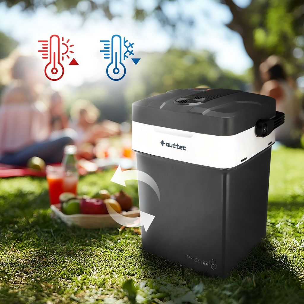 Outtec Mini Khlschrank 32L - Tragbare Khlbox fr Camping