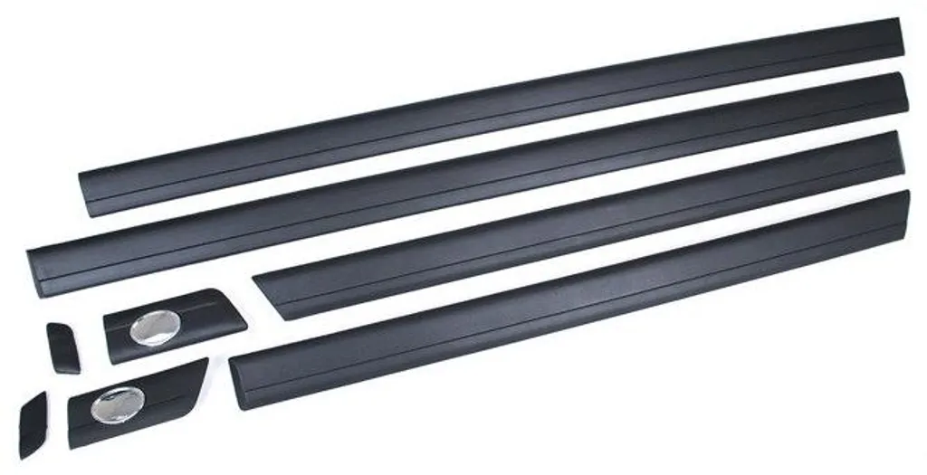 Moulures Audi 100 C4 91-94 en ABS Noir, Set de 8 Baguettes de Porte Robustes