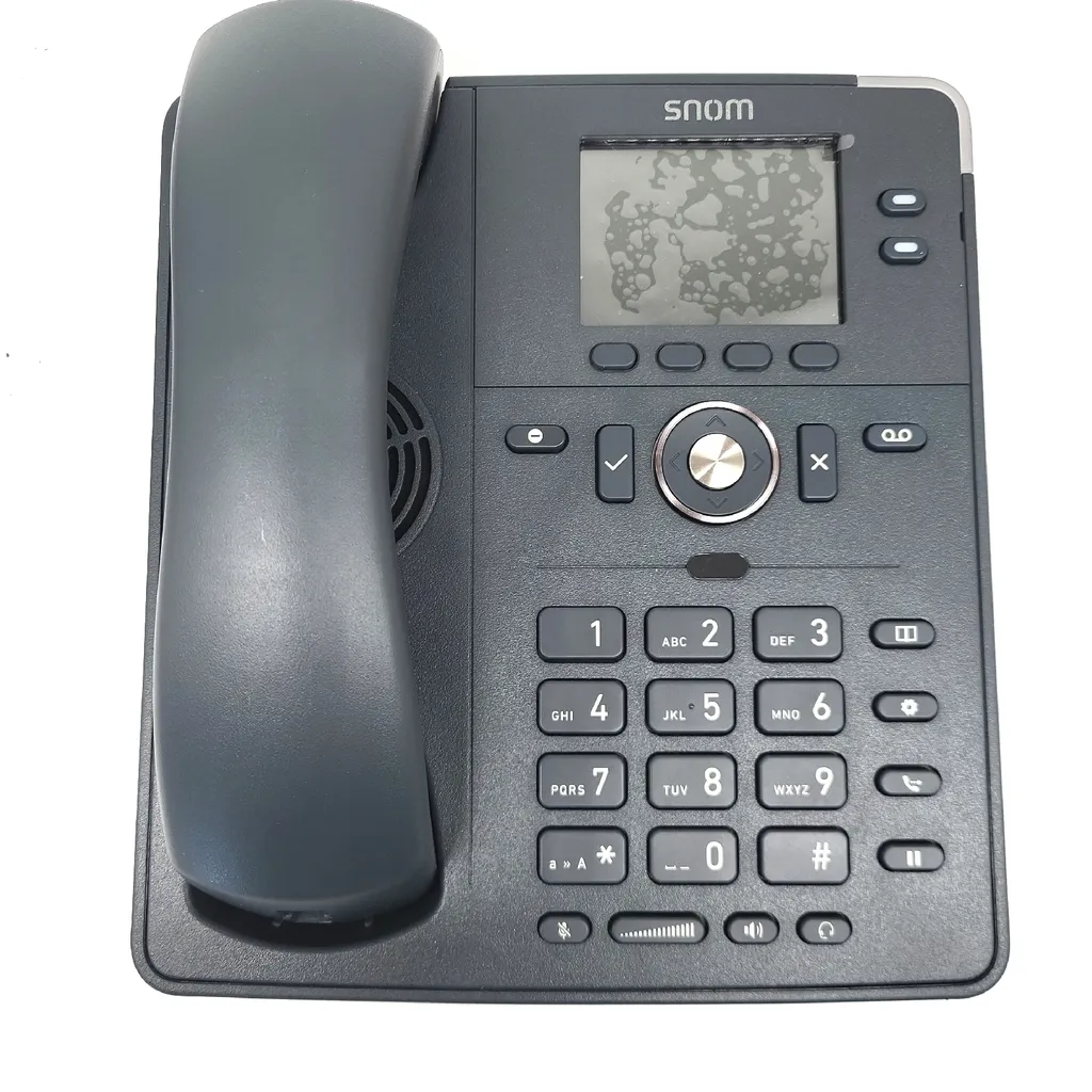 Snom D150 Poste IP 2 Lignes avec Combiné Ergonomique et Fixation Murale - 3