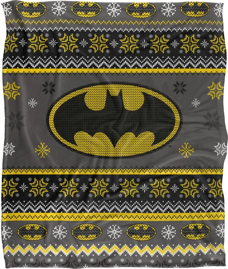 Couverture Batman Noël Fair Isle TV19075 - Dites Adieu au Froid d'Hiver