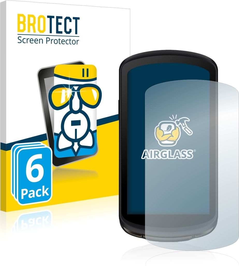 6x BROTECT Schutzglas für Garmin Edge 1040 Solar Schutzfolie Panzer Folie Glas Display Schutz klar
