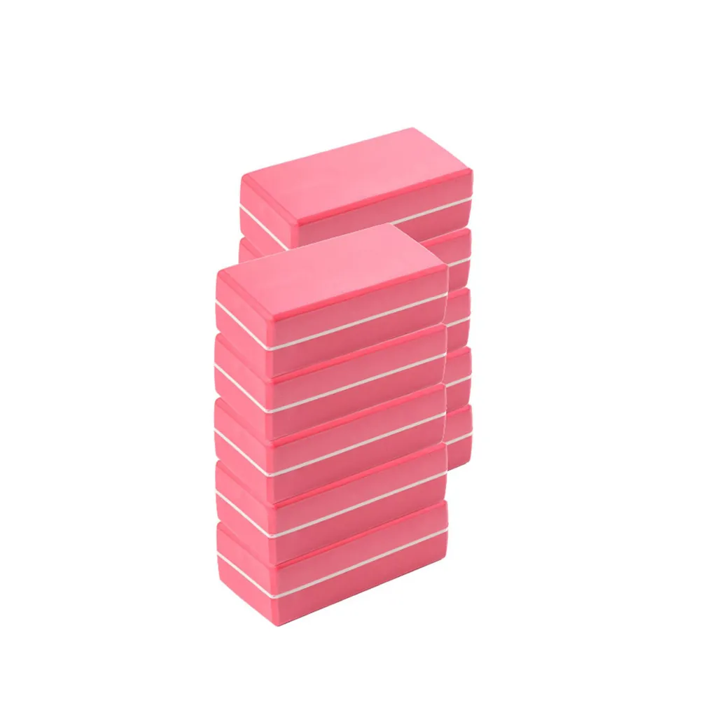 Bloc Yoga Lot de 10 pour Améliorer la Souplesse et l'Alignement Rouge