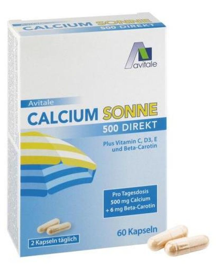 Calcium Sun 500 kapsułek 60 kapsułek Zdjęcie produktu 
