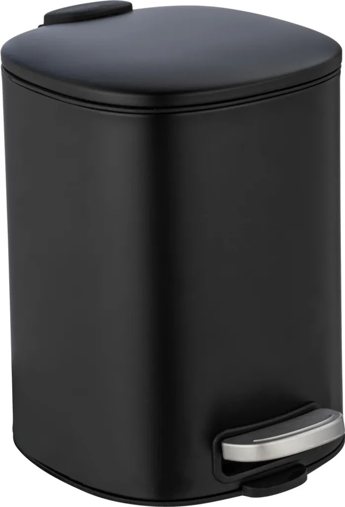 Fini les Bruits de Couvercle avec la Poubelle 5L Alassio Black Soft Close