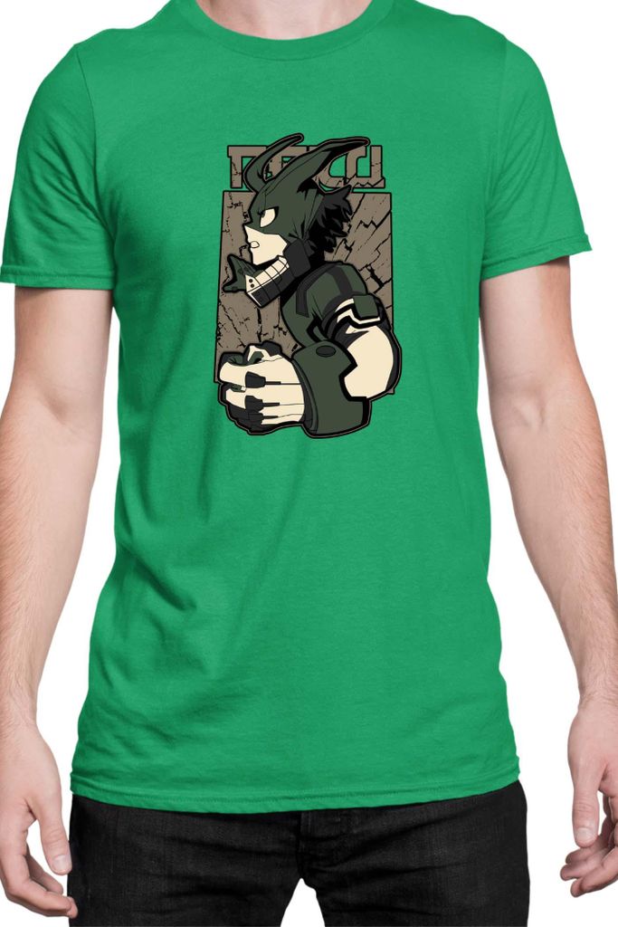 Herren T-Shirt Manga Japan Anime Comics Animation My Hero Anime Academia 26, Man 3XL / Grün