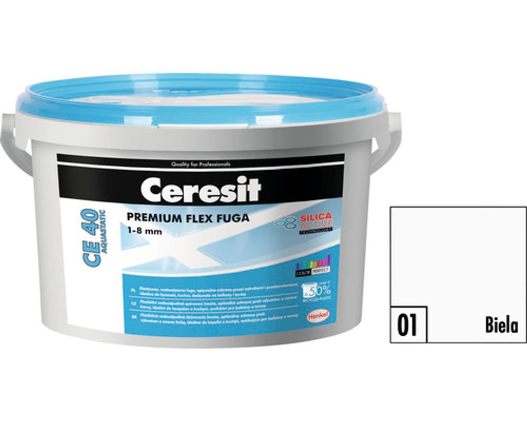 Škárovacia hmota CERESIT CE 40 Aquastatic 2 kg 01 biela Obrázok produktu 
