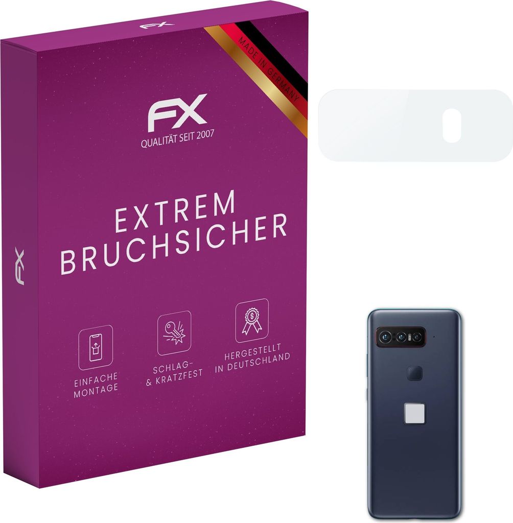 atFoliX FX-Hybrid-Glass Displayfolie kompatibel mit Asus Snapdragon Insider Lens Glasfolie