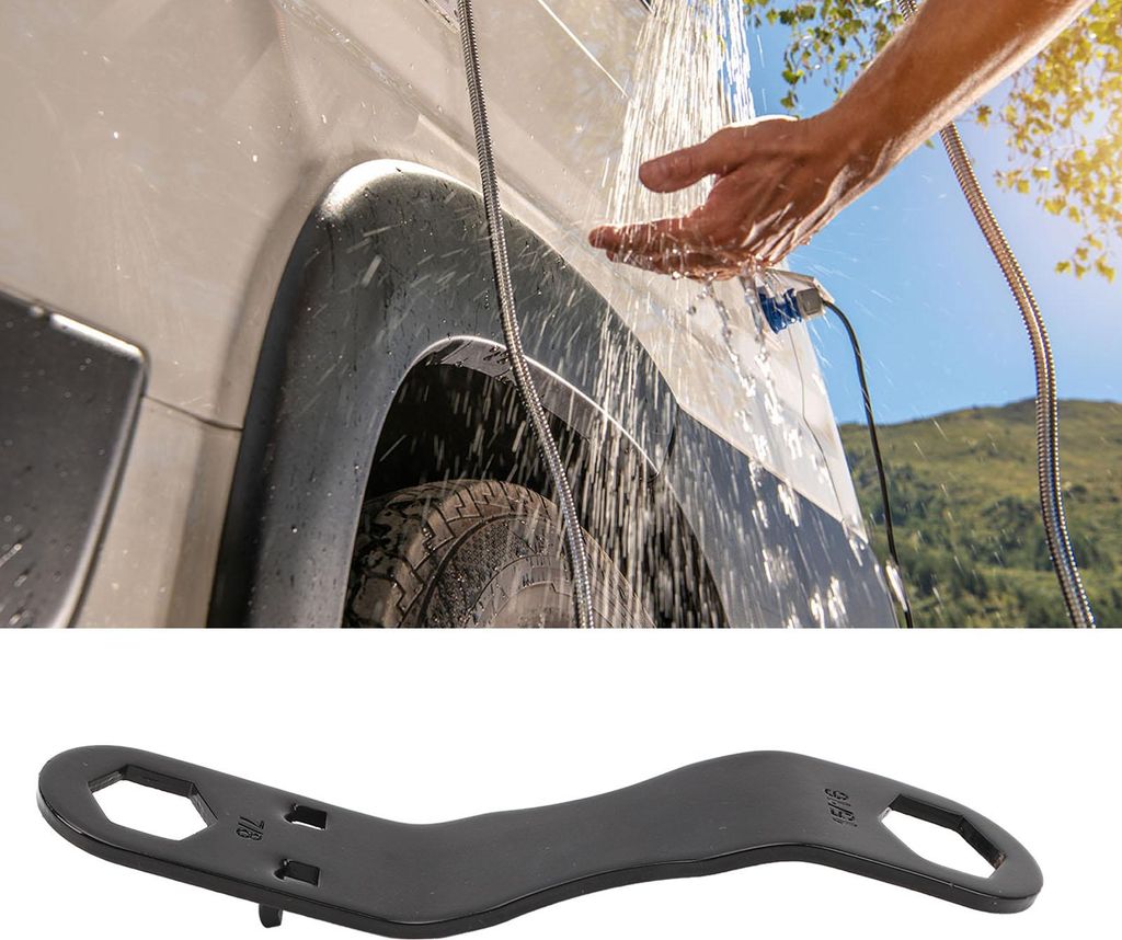 6-teiliges RV-Warmwasserbereiter-Ablaufstopfen- und Schraubenschlüssel-Set, Aluminiumlegierung, Camper-Stecker für 15/16 Zoll, 7/8 Zoll