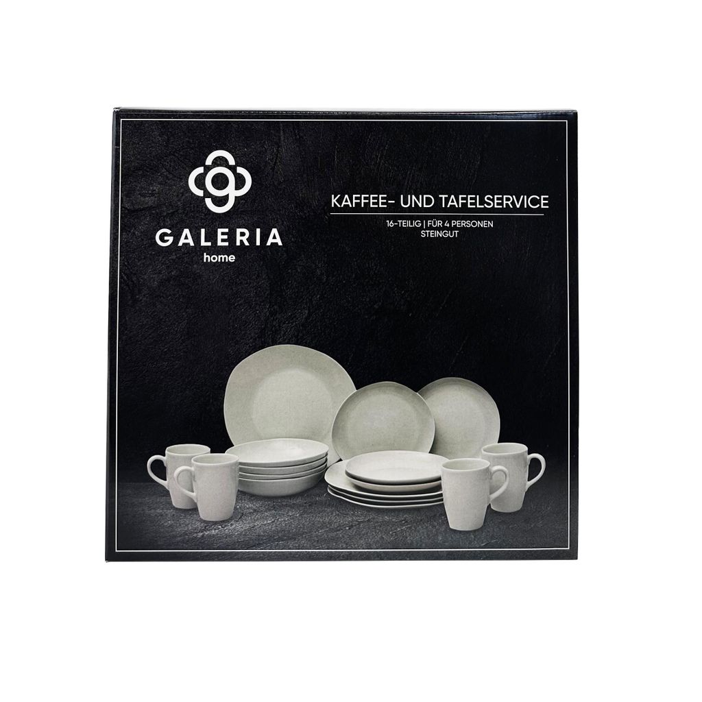 Galeria Home Kaffee- und Tafelservice 16-tlg. Steingut Produktbild 