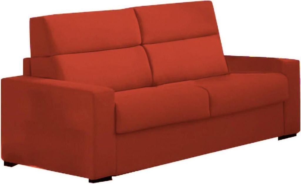 Marcon - Schlafsofa 3-Sitzer, 220x95 cm Orange, Abziehbar Italy