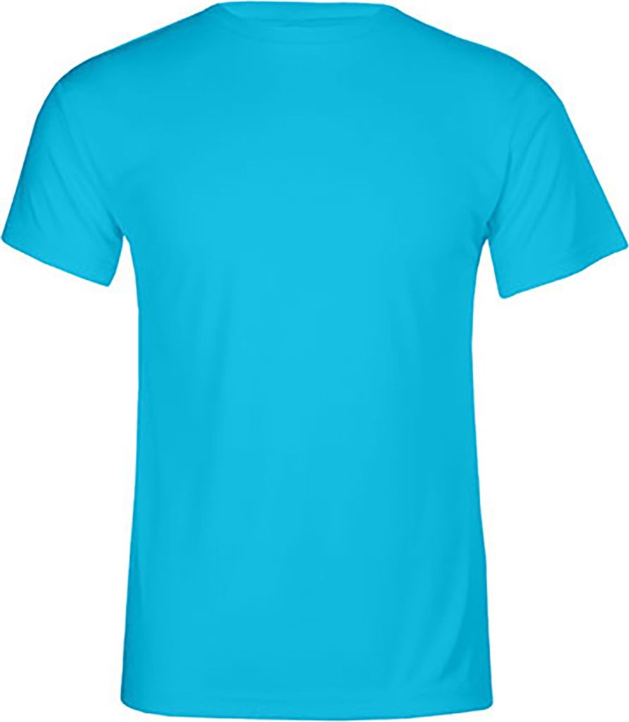 UV-Performance T-Shirt Plus Size Herren, Neonblau, 5XL Produktbild 